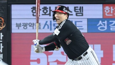 김현수 역전 결승타…‘9회 6점’ LG, 한국시리즈 우승 보인다